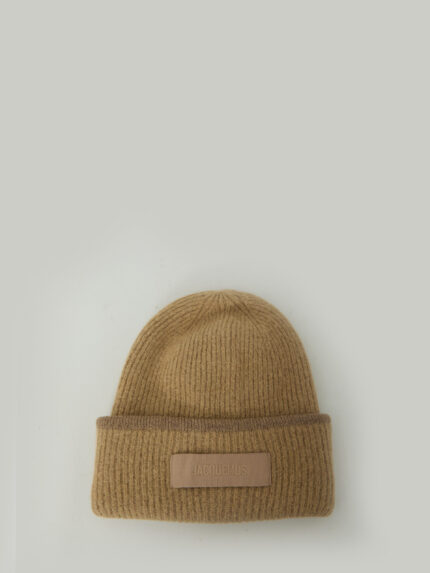 Jacquemus Beige Gros Grain beanie