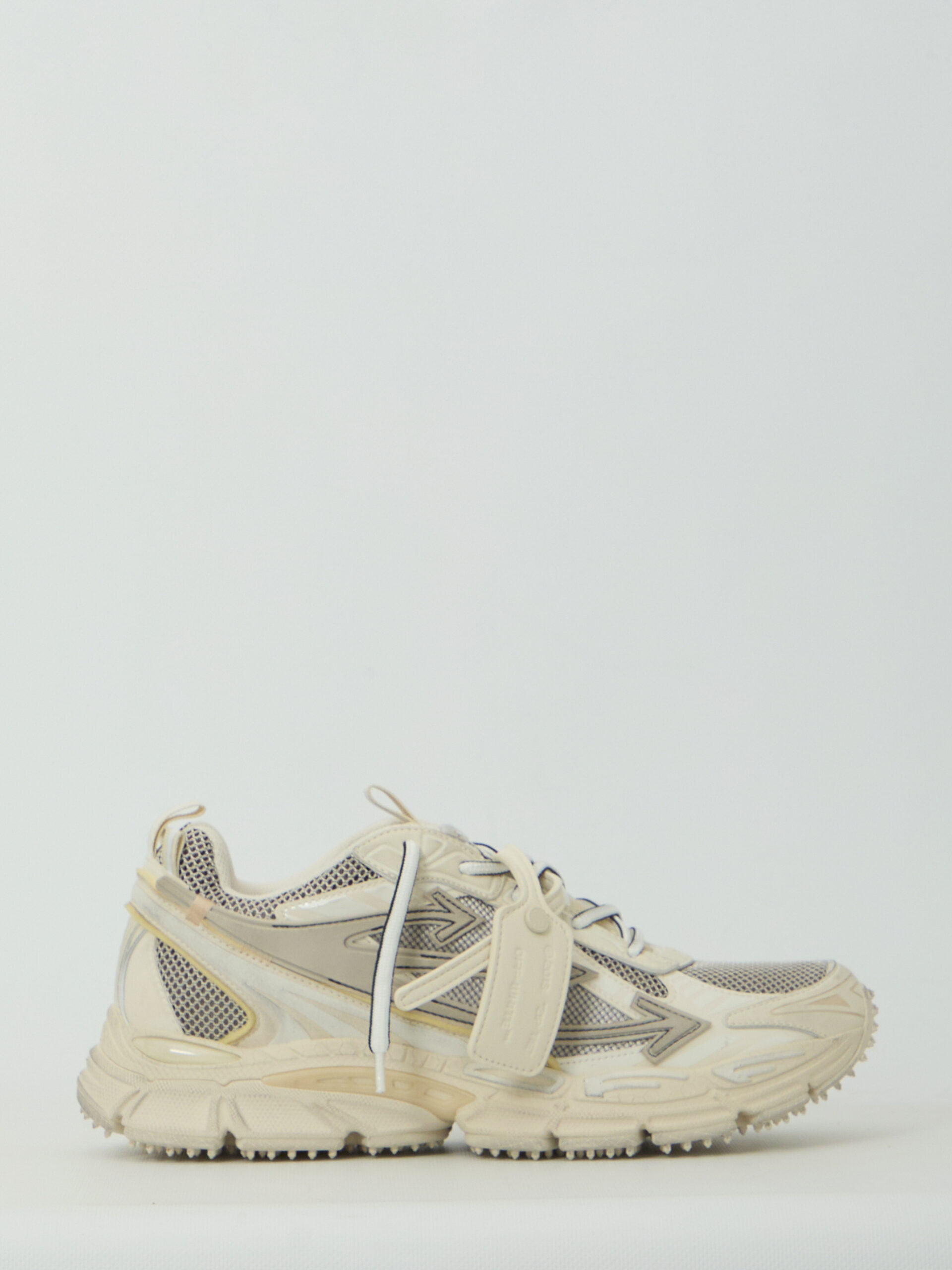 Off White Be Right Back worn-out sneakers