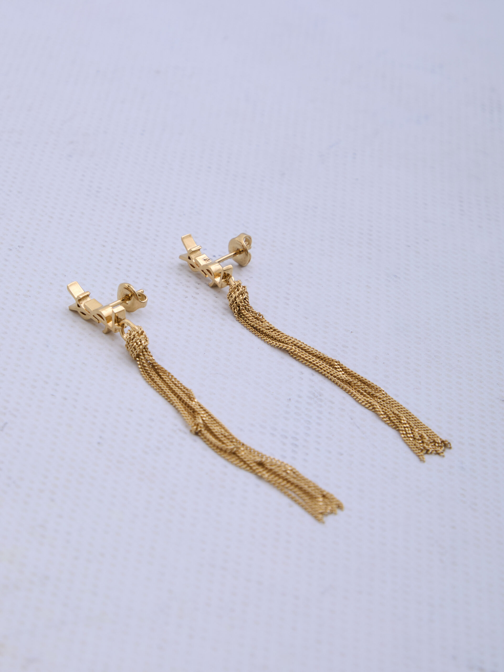 Saint Laurent Cassandre tassel earrings
