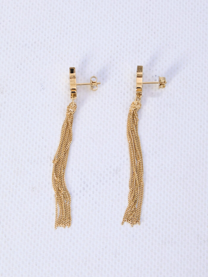 Saint Laurent Cassandre tassel earrings