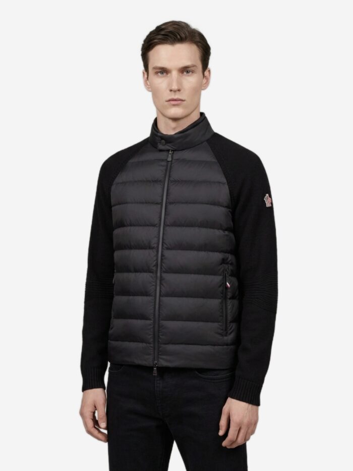 moncler grenoble black padded cardigan Moncler Grenoble Black padded cardigan
