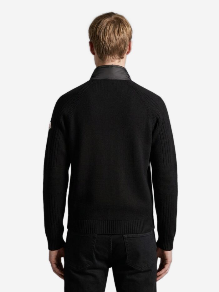 Moncler Grenoble Black padded cardigan