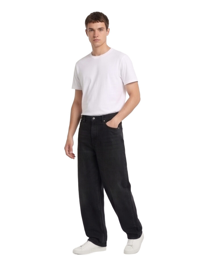 Stone Island Black Denim jeans straight fit