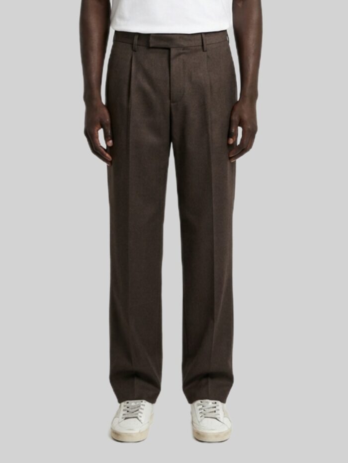 pt torino samuel trousers in wool drill Pt Torino Samuel trousers in wool drill