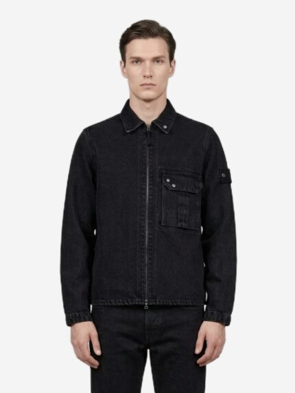 Stone Island Black Denim overshirt