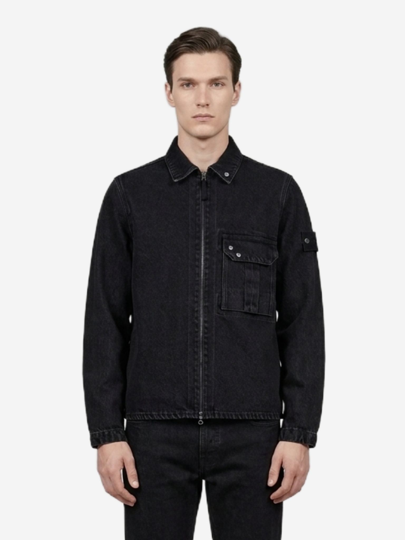 Stone Island Black Denim overshirt