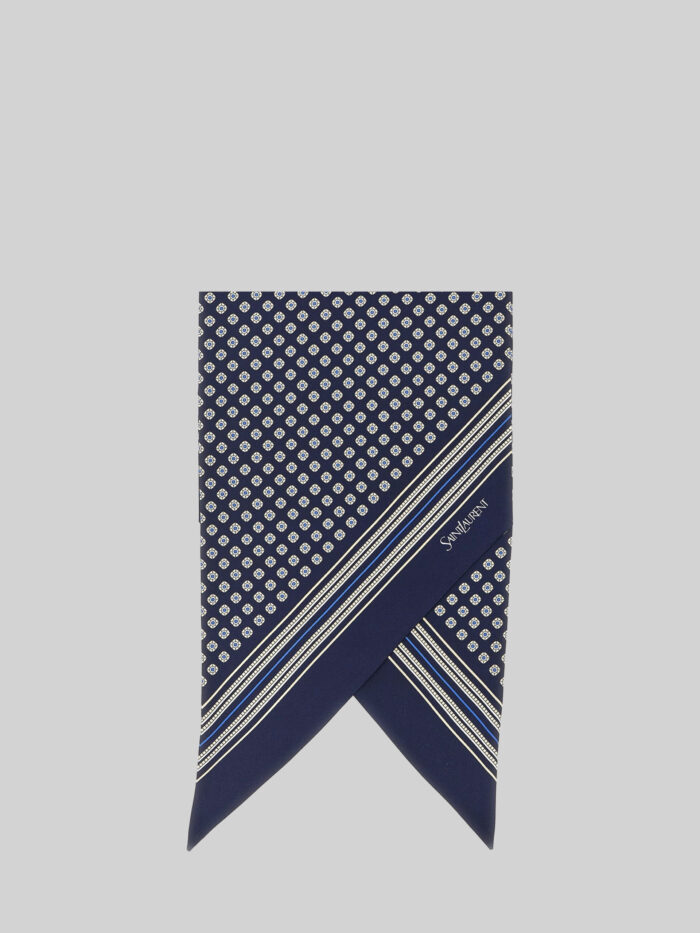 Saint Laurent Lavallière scarf in silk twill