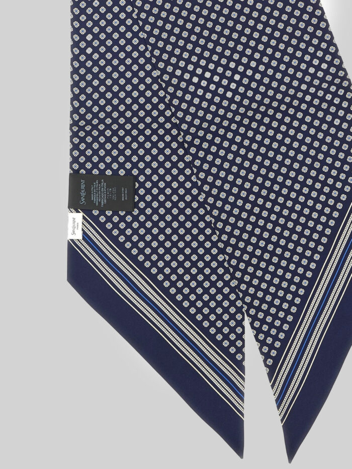 Saint Laurent Lavallière scarf in silk twill