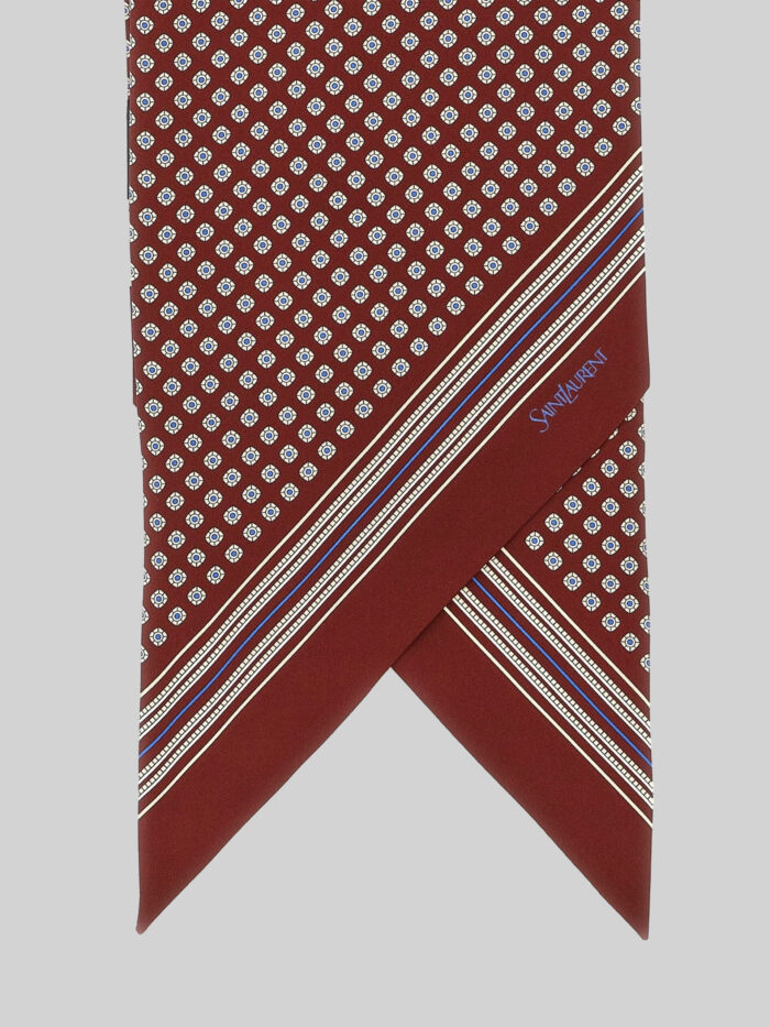 Saint Laurent Lavallière scarf in silk twill