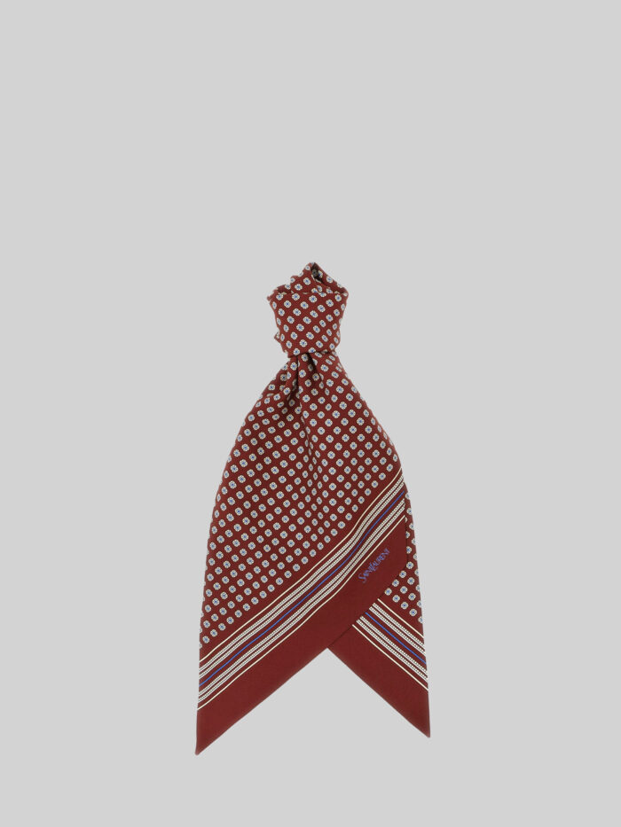saint laurent lavallière scarf in silk twill Saint Laurent Lavallière scarf in silk twill