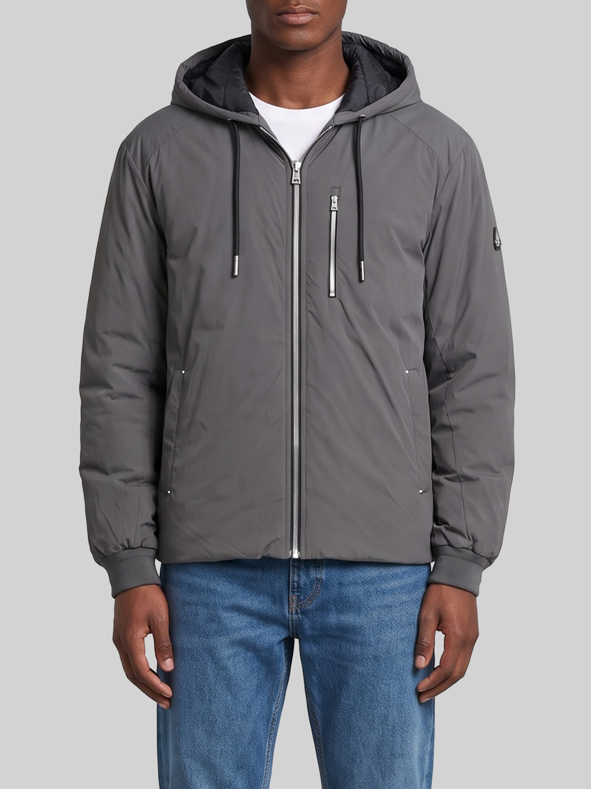 Moose Knuckles Northdale hooded bomber jacket