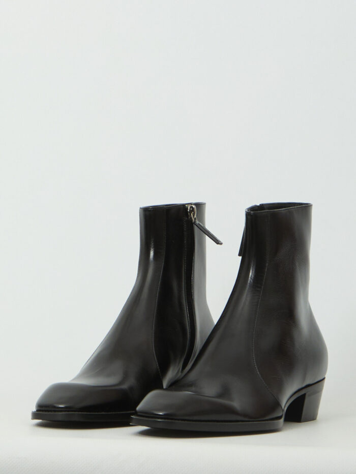 Saint Laurent Black Aurelien boots