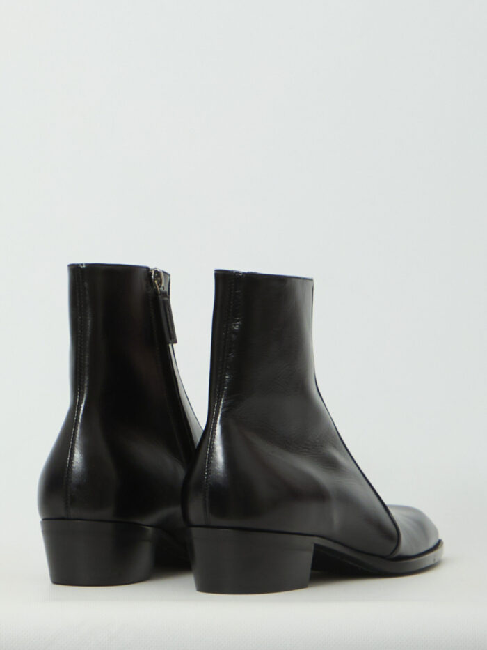 Saint Laurent Black Aurelien boots