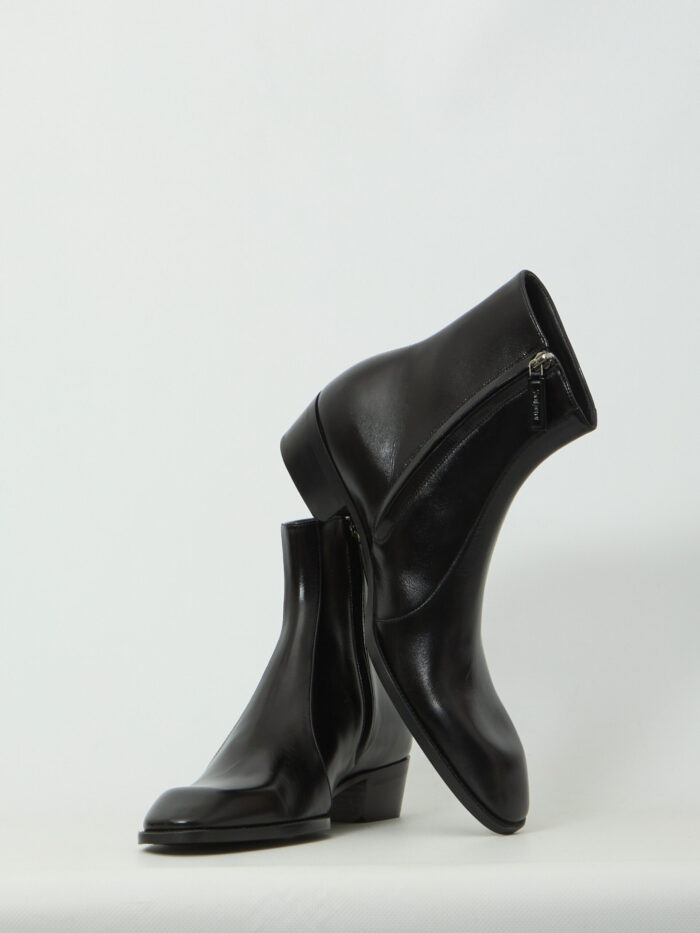 Saint Laurent Black Aurelien boots