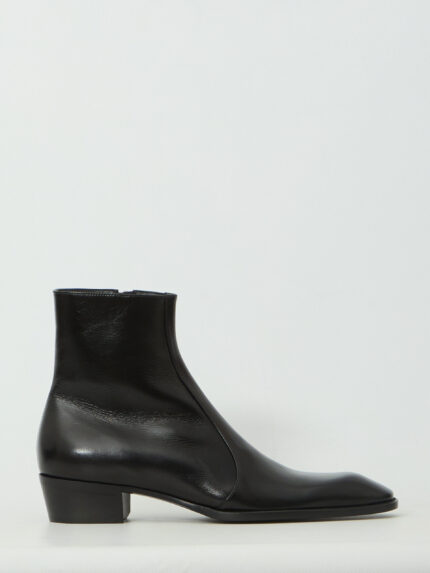 Saint Laurent Black Aurelien boots