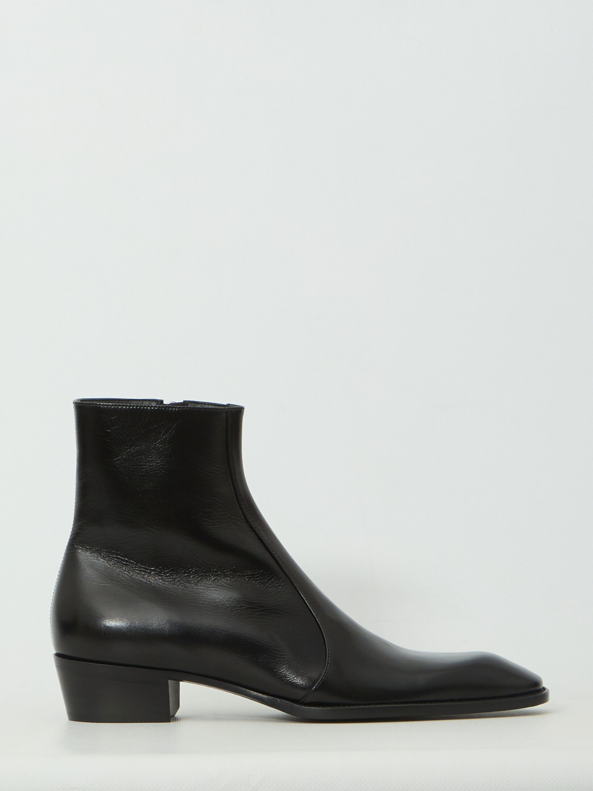 Saint Laurent Black Aurelien boots