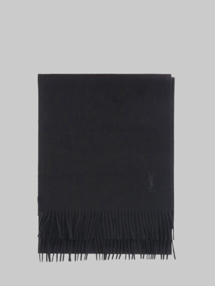 Saint Laurent Black cashmere scarf