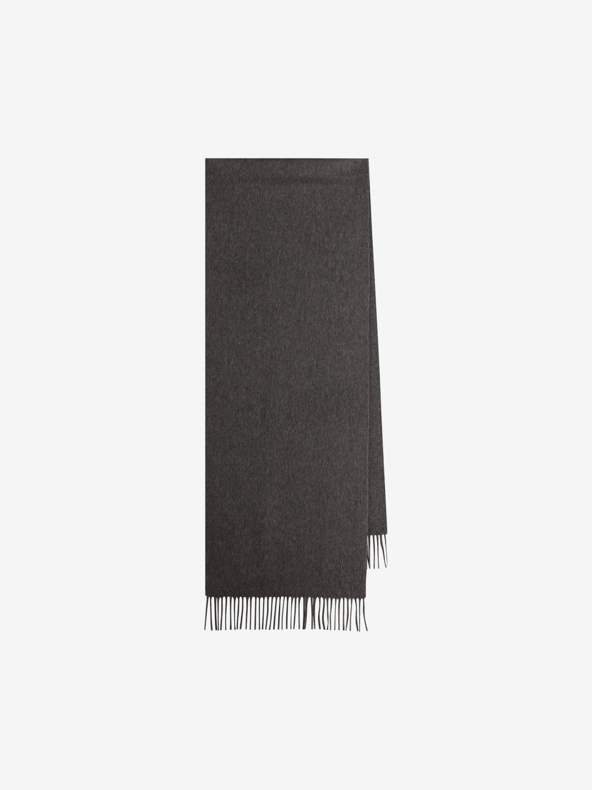 Saint Laurent Anthracite cashmere scarf