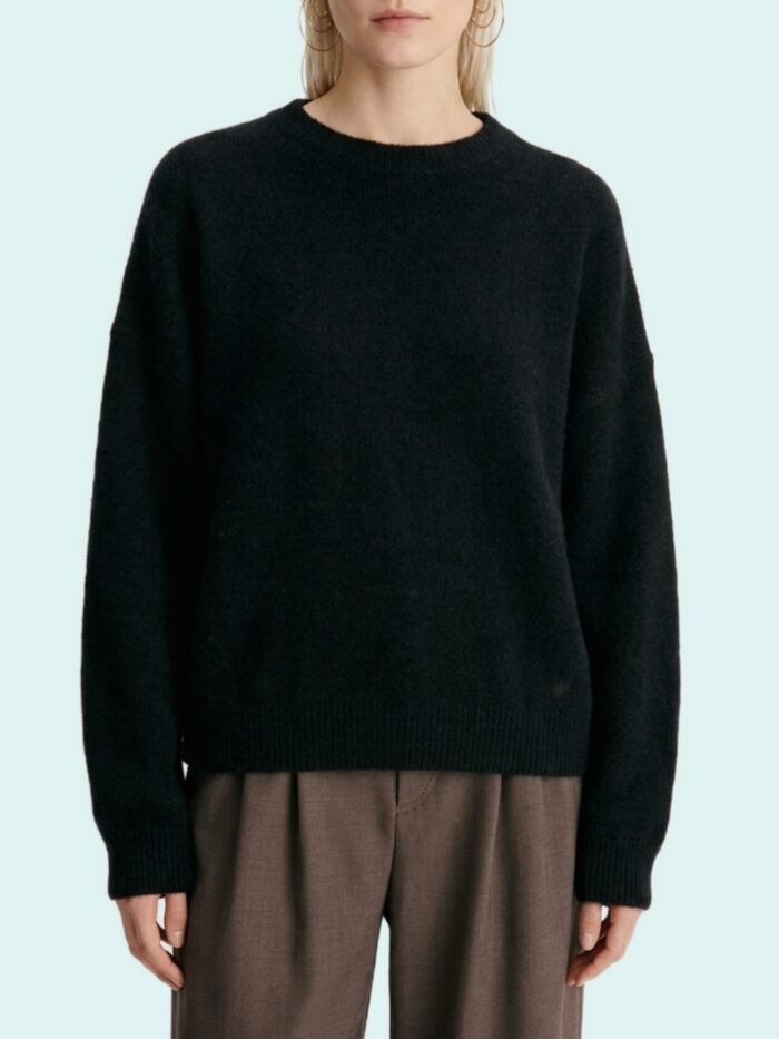 loulou de saison black tristan sweater Loulou De Saison Black Tristan sweater