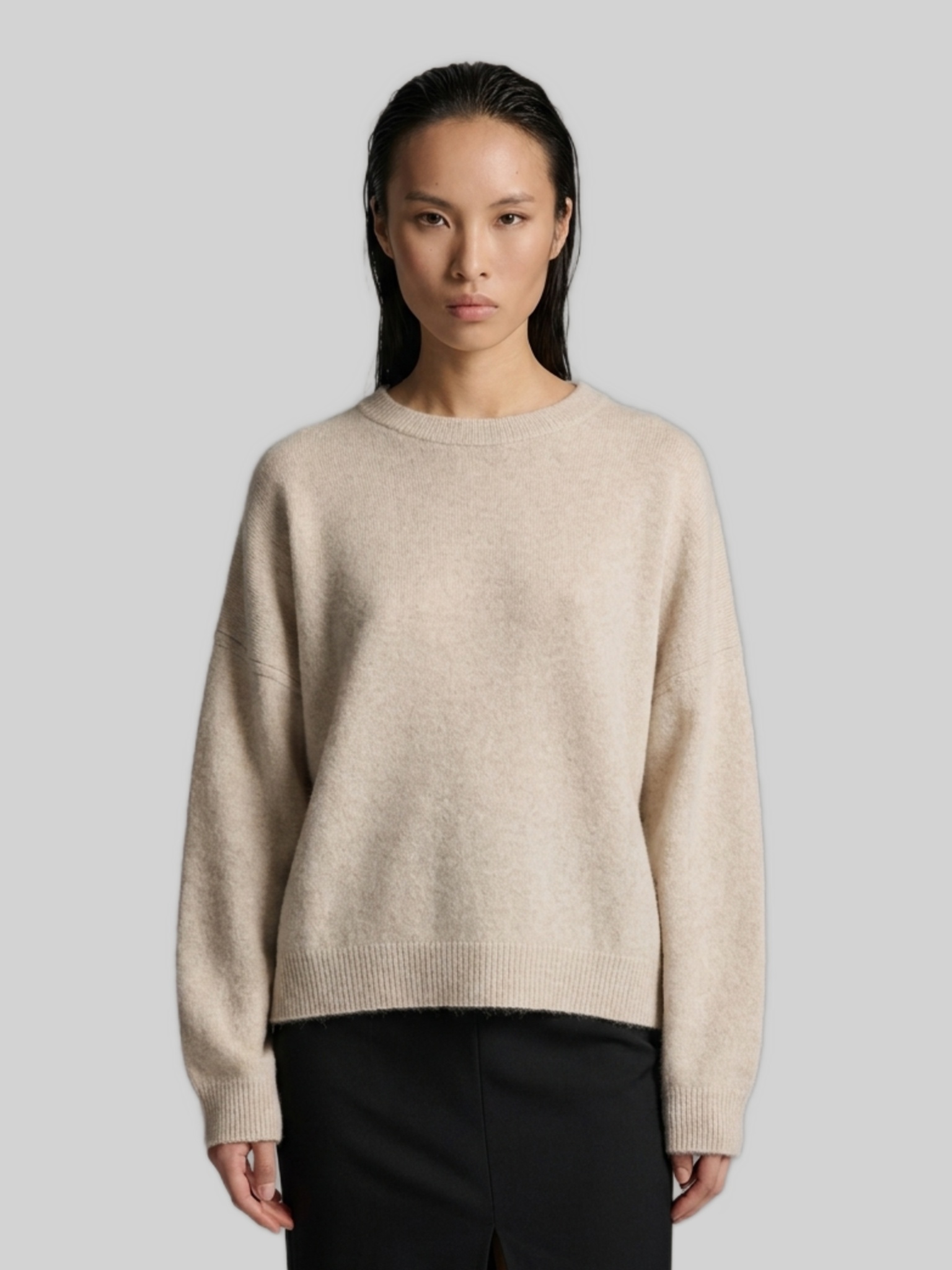 Loulou De Saison Stone Tristan sweater