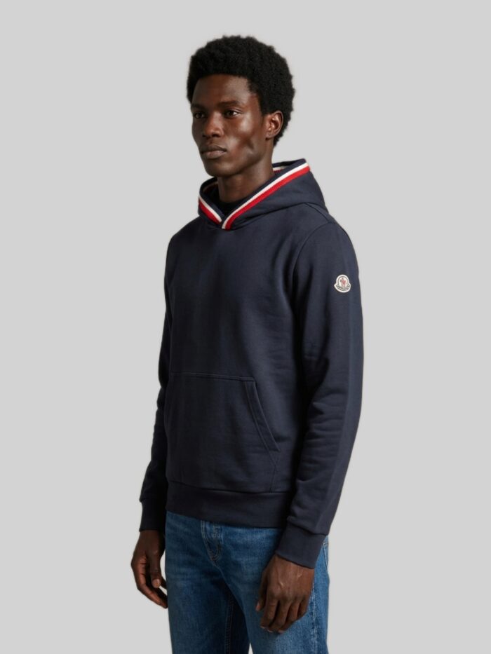 Moncler Hoodie tricolour detail