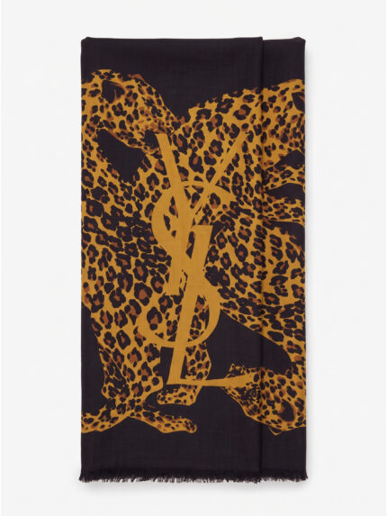 Saint Laurent Cassandre square scarf