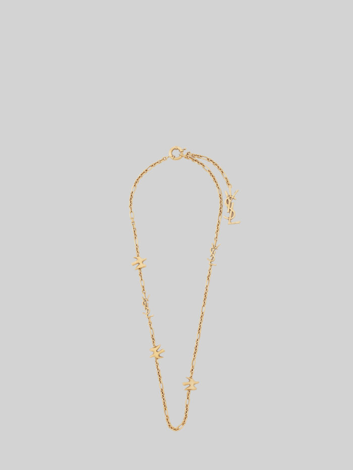 saint laurent oversize cassandre dove necklace Saint Laurent Oversize Cassandre dove necklace