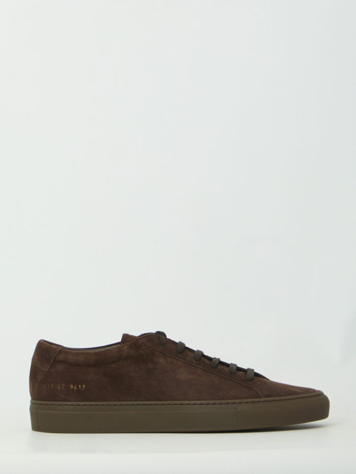 common projects dark brown suede achilles premium sneakers Common Projects Dark brown suede Achilles Premium sneakers