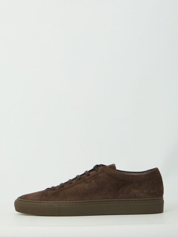 Common Projects Dark brown suede Achilles Premium sneakers