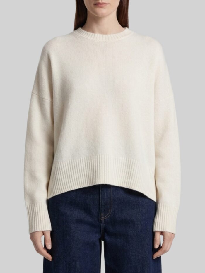 loulou de saison ivory anton sweater Loulou De Saison Ivory Anton sweater