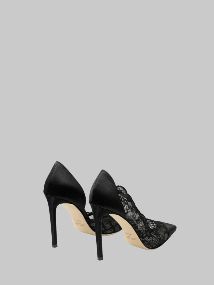 Jimmy Choo Brigitte 100 pumps in lace and satin