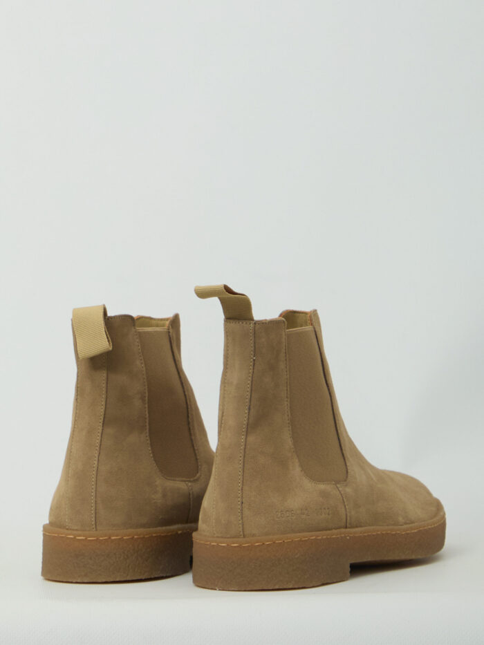 Common Projects Beige suede Chelsea boots