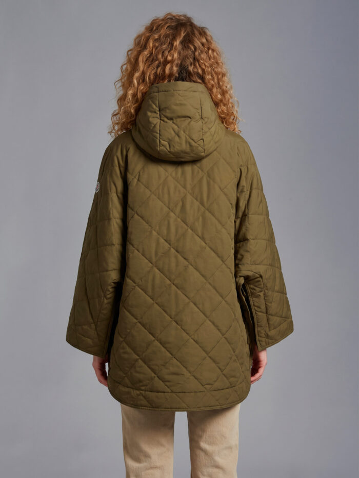 Moncler Diamond-quilted cape