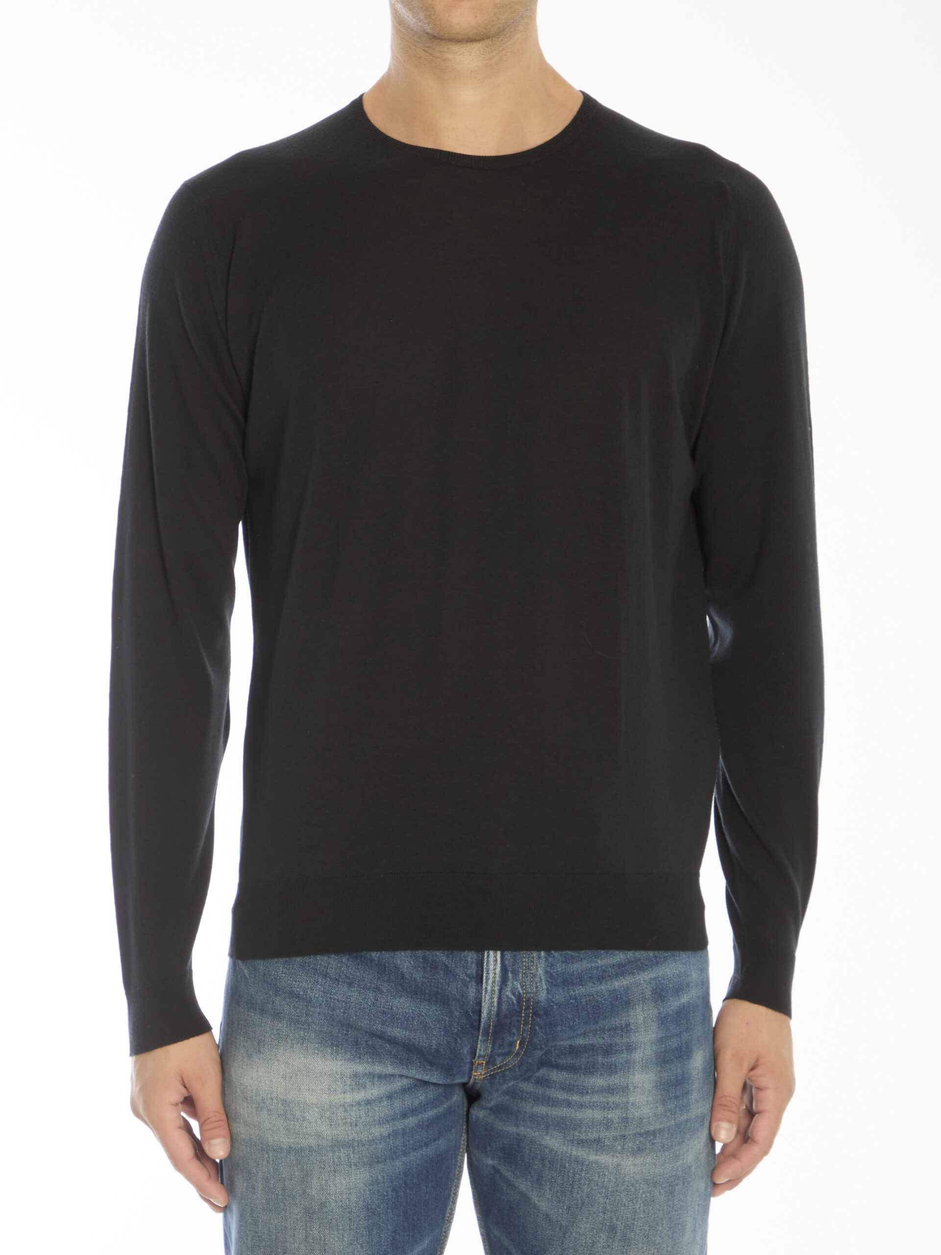 John Smedley Black Lundy sweater