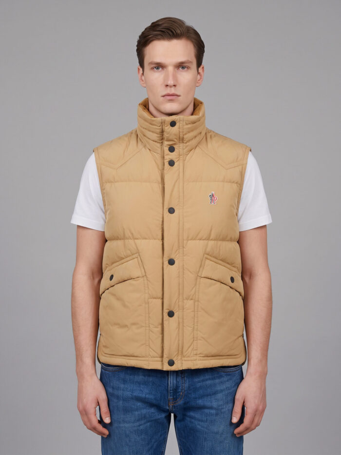 moncler grenoble evans feather padded vest Moncler Grenoble Evans feather-padded vest