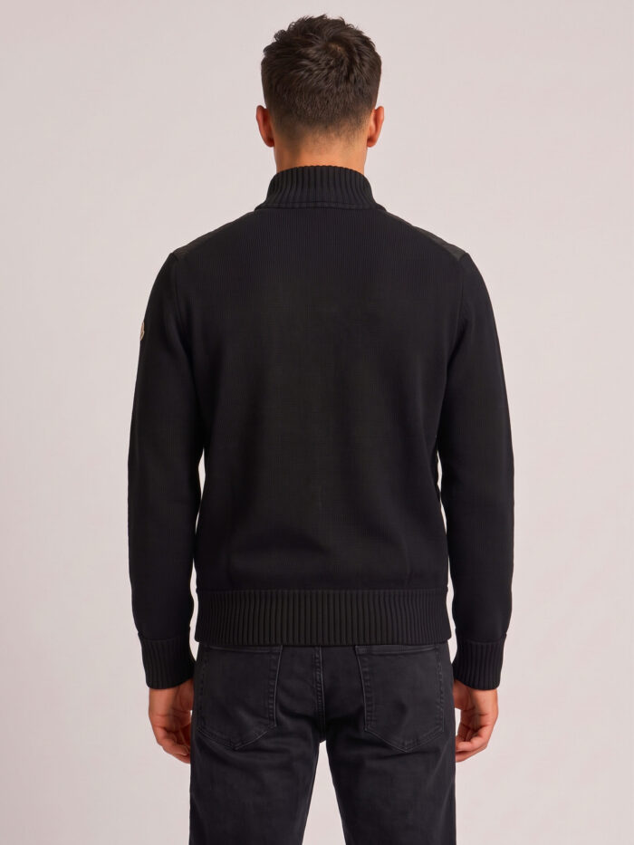Moncler Black padded tricot cardigan