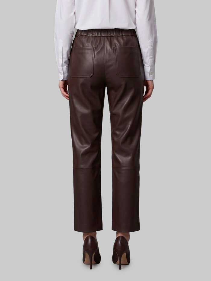 Pariente Sarah brown leather pants