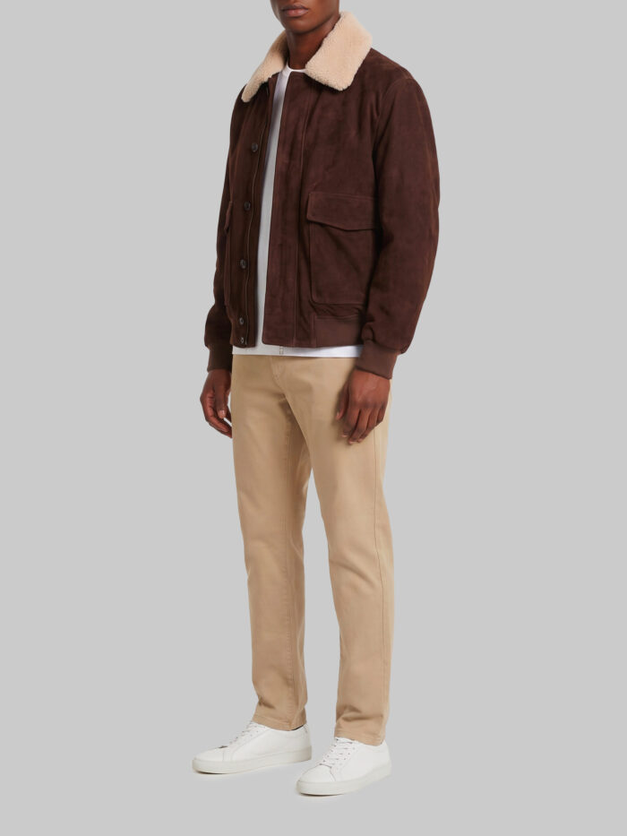 Arma Bari Gritty suede bomber