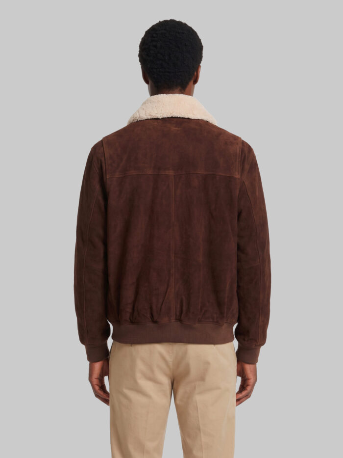 Arma Bari Gritty suede bomber