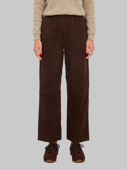 Pariente Sara pants in brown suede