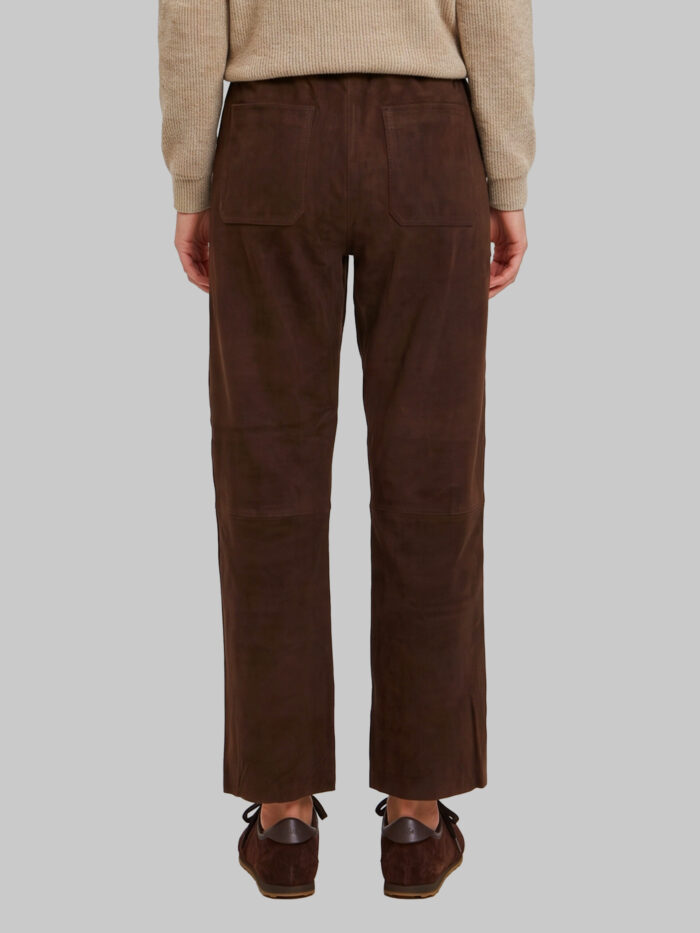 Pariente Sara pants in brown suede