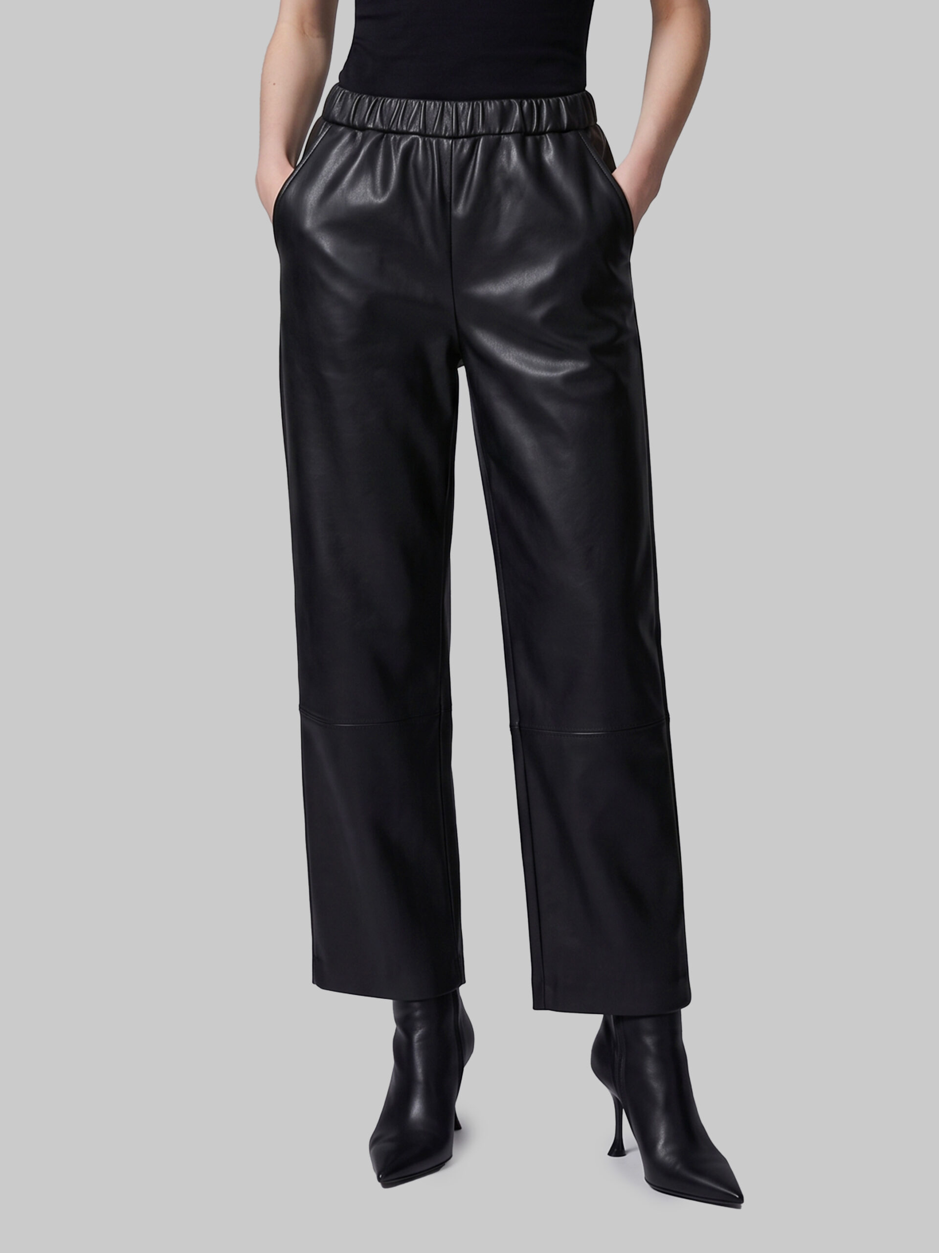 Pariente Sarah leather pants in black