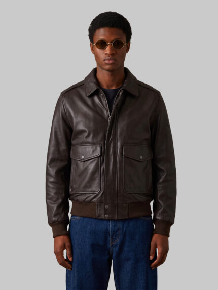 Schott Nyc Dark brown aviator bomber