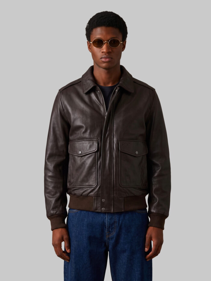 schott nyc dark brown aviator bomber Schott Nyc Dark brown aviator bomber