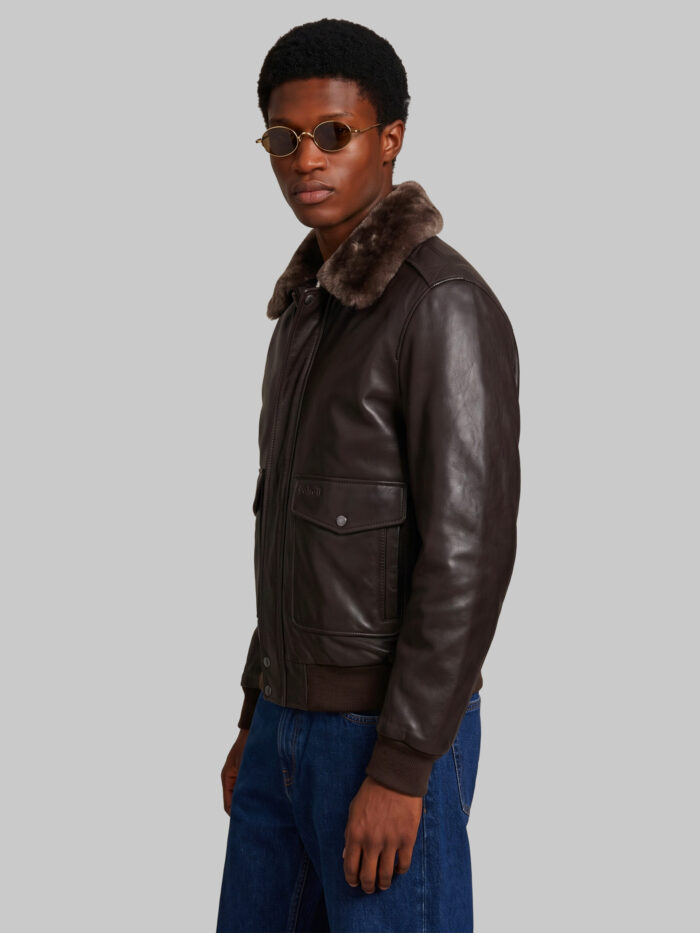 Schott Nyc Dark brown aviator bomber