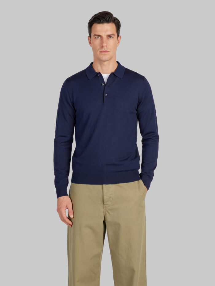 John Smedley Belper polo in midnight