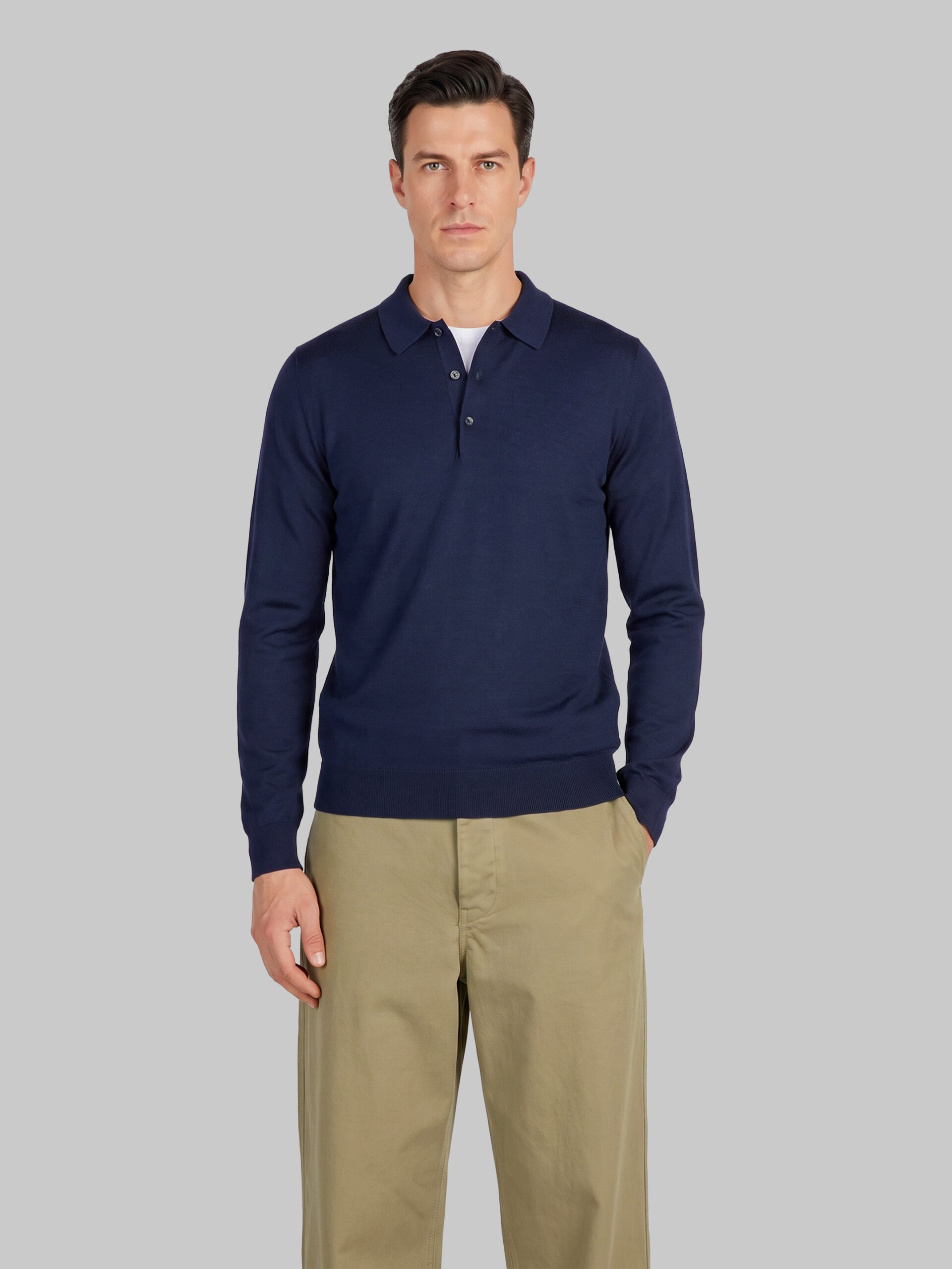 John Smedley Belper polo in midnight