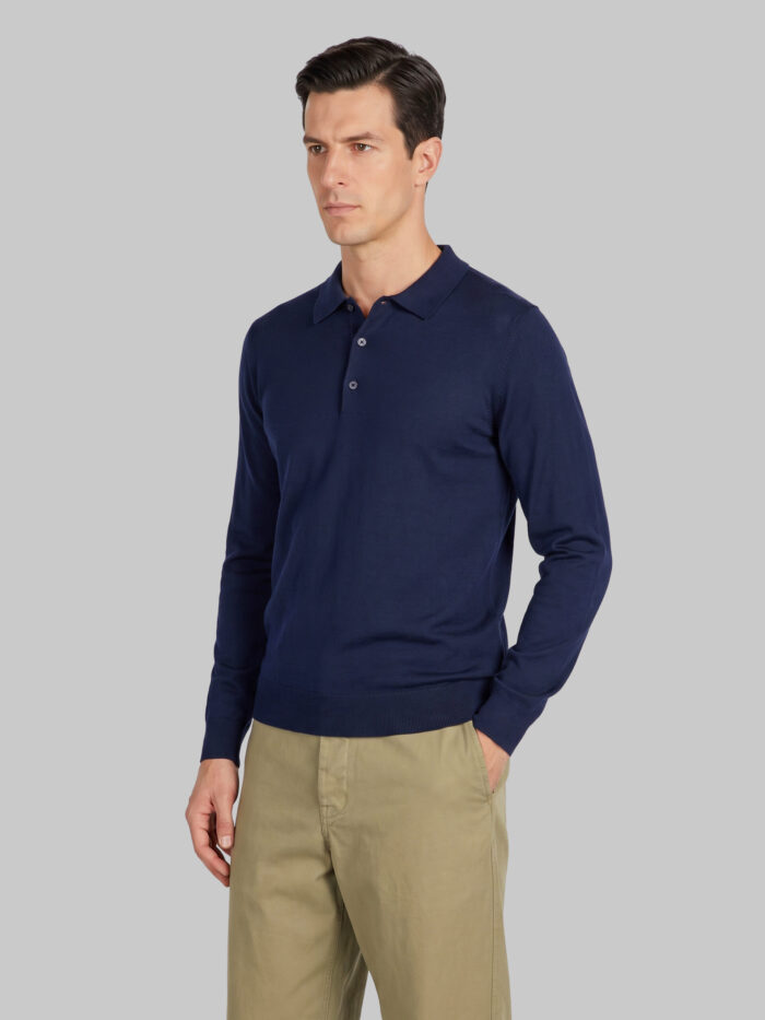 John Smedley Belper polo in midnight