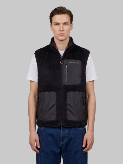 Moncler Reversible teddy-effect fleece vest