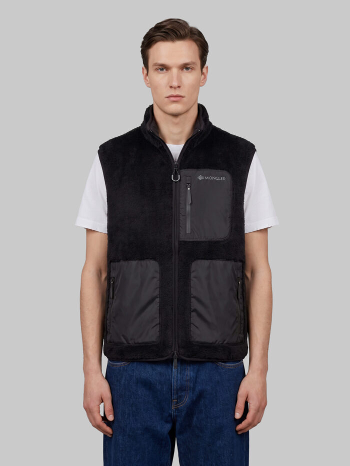 moncler reversible teddy effect fleece vest Moncler Reversible teddy-effect fleece vest
